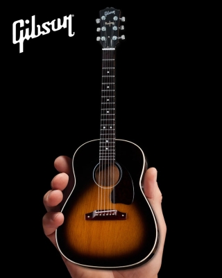 Axe Heaven - Gibson J-45 Vintage Sunburst 1:4 Scale Mini Guitar Model