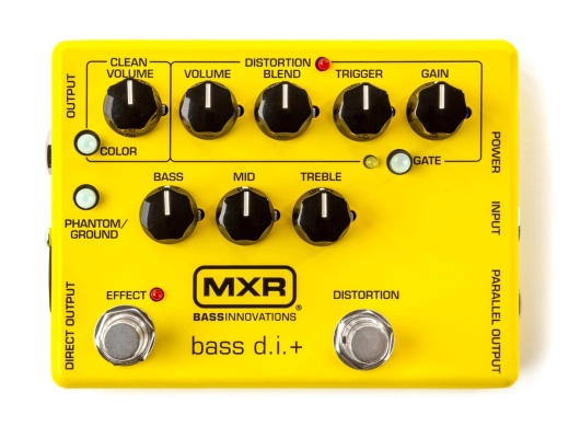 MXR - M80 Bass D.I. Plus Pedal - Special Edition Yellow