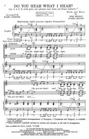 Do You Hear What I Hear? - Shayne/Regney/Simeone - SATB