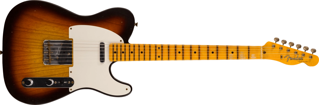 \'58 Telecaster Journeyman Relic, Maple Neck - Wide Fade 3-Colour Sunburst