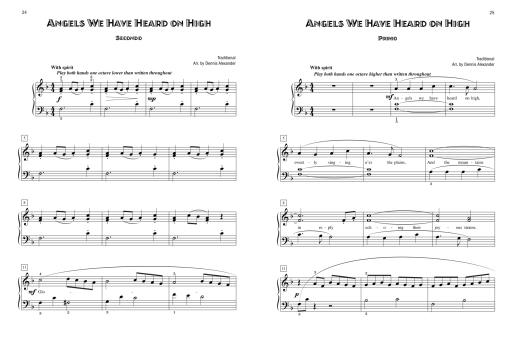 Five-Star Christmas Duets - Alexander - Piano Duet (1 Piano, 4 Hands) - Book