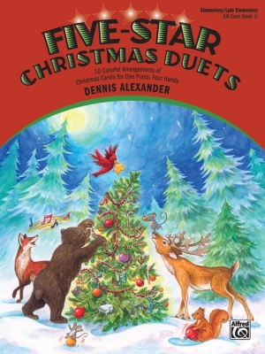 Alfred Publishing - Five-Star Christmas Duets - Alexander - Piano Duet (1 Piano, 4 Hands) - Book