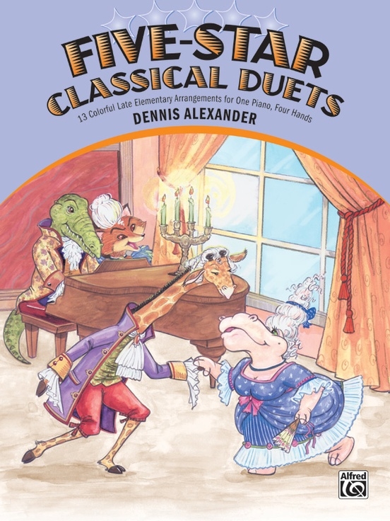 Five-Star Classical Duets - Alexander - Piano Duet (1 Piano, 4 Hands) - Book