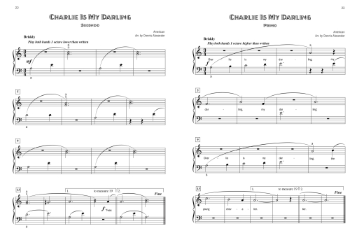 Five-Star Folk Duets - Alexander - Piano Duet (1 Piano, 4 Hands) - Book