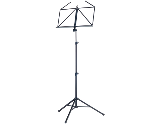 K & M Stands - 10065 Three-Piece Folding Music Stand - Black