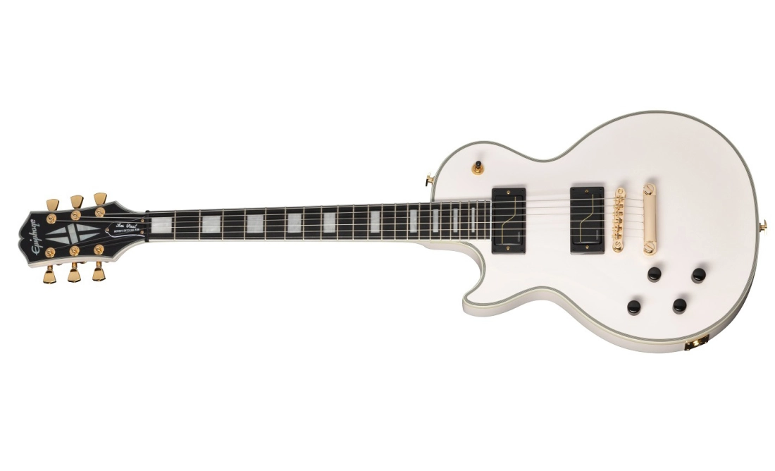 Matt Heafy Origins Les Paul Custom, Left Handed - Bone White