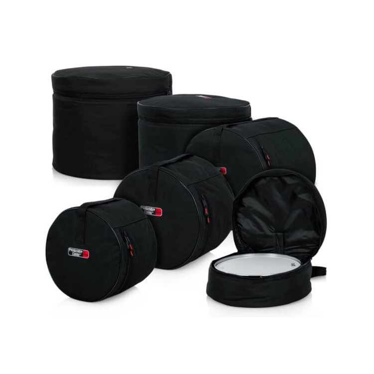 5-Piece Padded Bag Set to Fit Standard Drum Kit