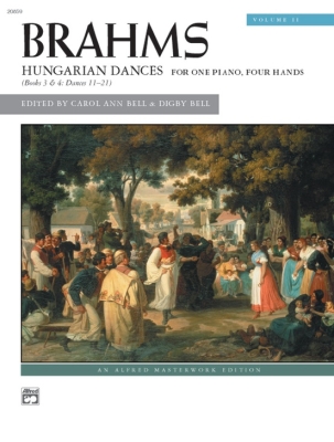 Alfred Publishing - Hungarian Dances, Volume 2 - Brahms/Bell/Bell - Piano Duet (1 Piano, 4 Hands) - Book