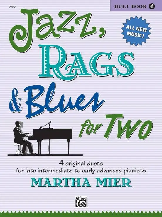 Jazz, Rags & Blues for Two, Book 4 - Mier - Piano Duet (1 Piano, 4 Hands) - Book