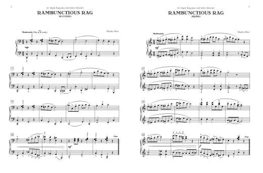 Jazz, Rags & Blues for Two, Book 5 - Mier - Piano Duet (1 Piano, 4 Hands) - Book