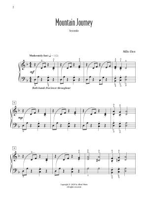 Mountain Journey - Eben - Piano Duet (1 Piano, 4 Hands) - Sheet Music