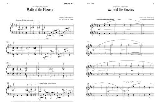 The Nutcracker Suite for Two - Tchaikovsky/Rollin - Piano Duet (1 Piano, 4 Hands) - Book