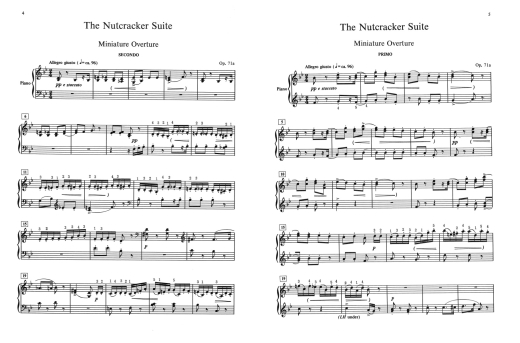 The Nutcracker Suite - Tchaikovsky /Langer /Hinson - Piano Duet (1 Piano, 4 Hands) - Book