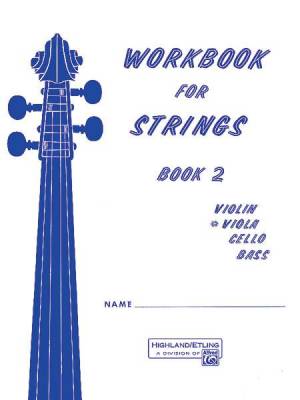 Alfred Publishing - Workbook for Strings, Book 2