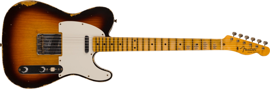 \'59 Telecaster Custom Relic, Maple Neck - Wide-Fade Chocolate 3-Colour Sunburst