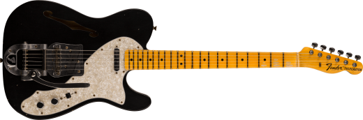 Fender Custom Shop - TelecasterThinline JourneymanRelic 68  touche en rable (fini Aged Black)