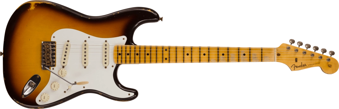 \'58 Stratocaster Relic, Maple Neck - Faded Aged Chocolate 3-Colour Sunburst