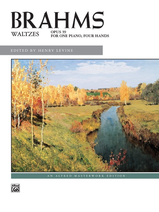 Waltzes, Opus 39 - Brahms/Levine - Piano Duet (1 Piano, 4 Hands) - Book