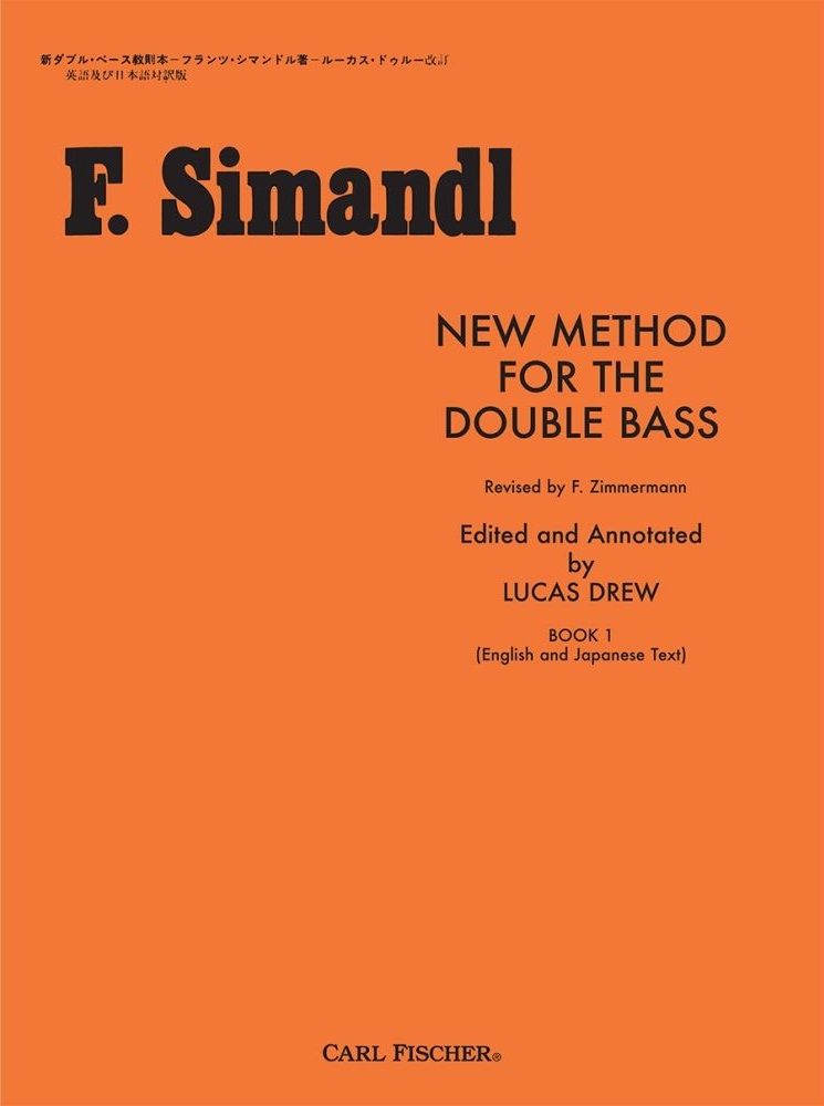 New Method for the Double Bass, Book I - Simandl/Zimmermann/Drew - Double Bass - Book