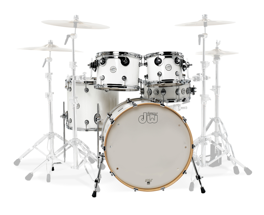 Design Series 5-Piece Shell Pack (22,10,12,16,SD) - Gloss White