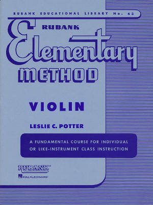 Rubank Publications - Rubank Elementary Method - Potter - Violon - Livre
