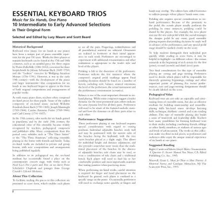 Essential Keyboard Trios - Mauro/Beard - Piano Trio (1 Piano, 6 Hands) - Book