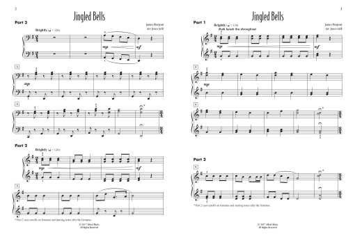 Jingled Bells - Grill - Piano Trio (1 Piano, 6 Hands) - Sheet Music