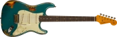 Fender Custom Shop - 61 Stratocaster Heavy Relic, Rosewood Fingerboard - Aged Ocean Turquoise over 3-Colour Sunburst
