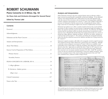 Concerto in A Minor, Opus 54 - Schumann/Labe - Piano Duo (2 Pianos, 4 Hands) - Book