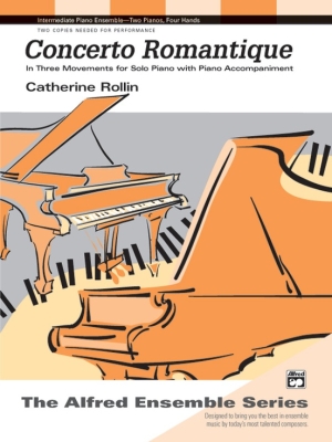 Alfred Publishing - Concerto Romantique Rollin Duo pour piano (2pianos, 4mains) Partition individuelle