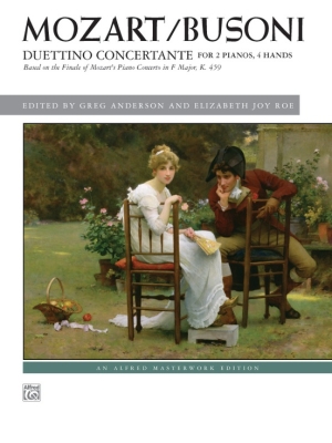 Alfred Publishing - Duettino concertante - Mozart/Busoni - Piano Duo (2 Pianos, 4 Hands) - Book