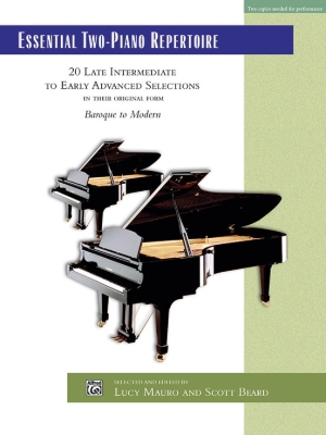 Alfred Publishing - Essential Two-Piano Repertoire Mauro/Beard Duo pour piano (2pianos, 4mains) Livre
