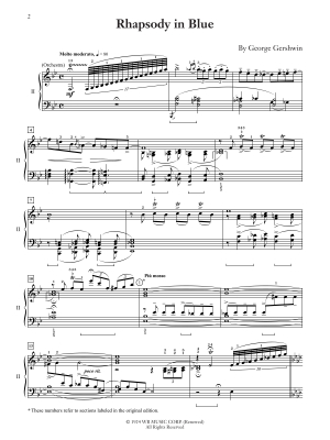 Rhapsody in Blue - Gershwin/Hinson - Piano Duo (2 Pianos, 4 Hands) - Book