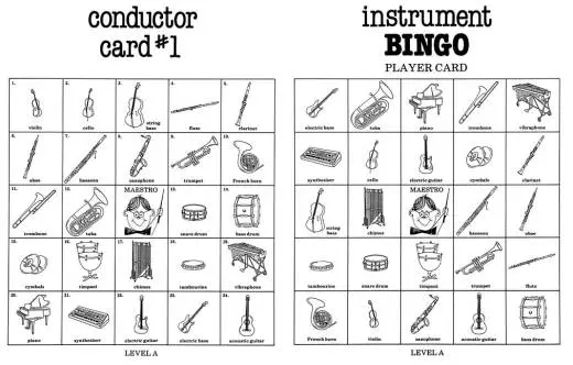 Instrument Bingo - Lavender - Game