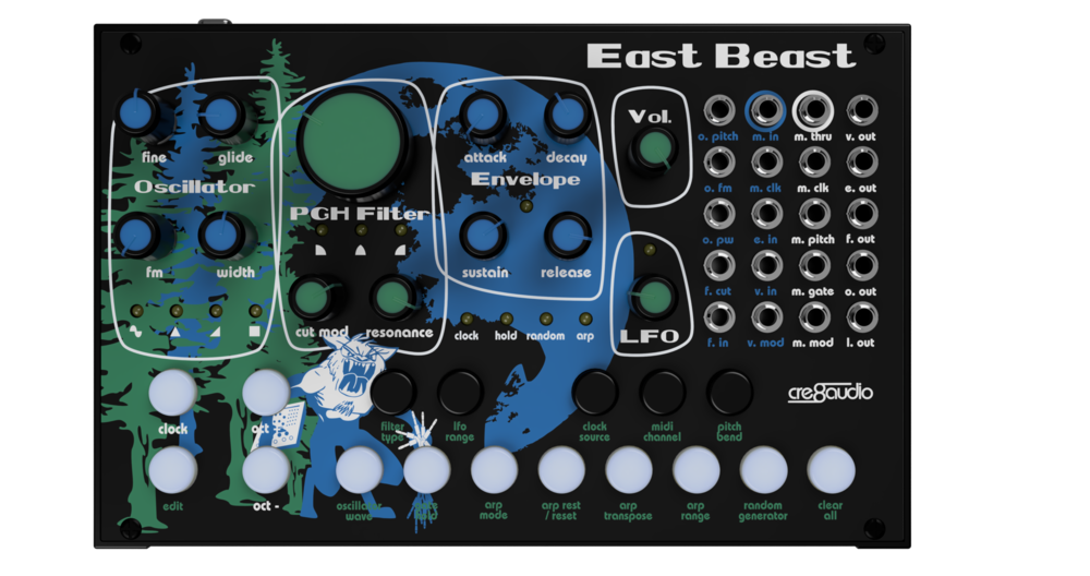 East Beast Desktop/Eurorack Synthesizer