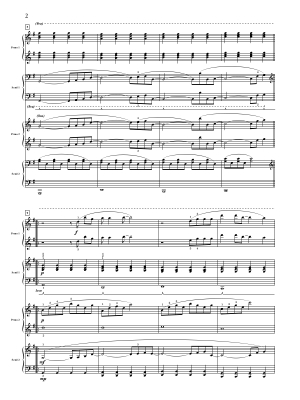 Don\'t Stop Believin\' - Journey/Bober - Piano Quartet (2 Pianos, 8 Hands) - Sheet Music