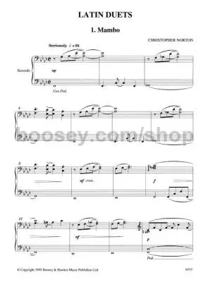 Latin Duets - Norton - Piano Duet (1 Piano, 4 Hands) - Book