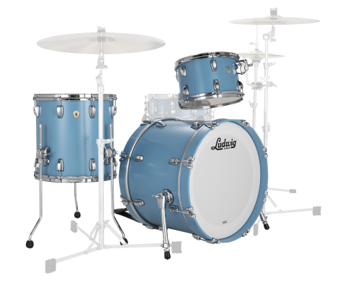 Ludwig Drums - Classic Maple Downbeat 3-Piece Shell Pack (20,12,14) - Heritage Blue