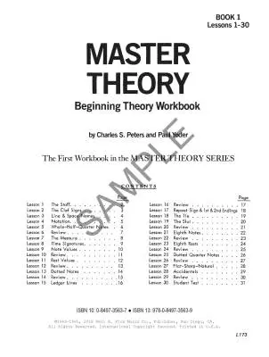 Master Theory, Book 1 - Peters, Yoder - Book