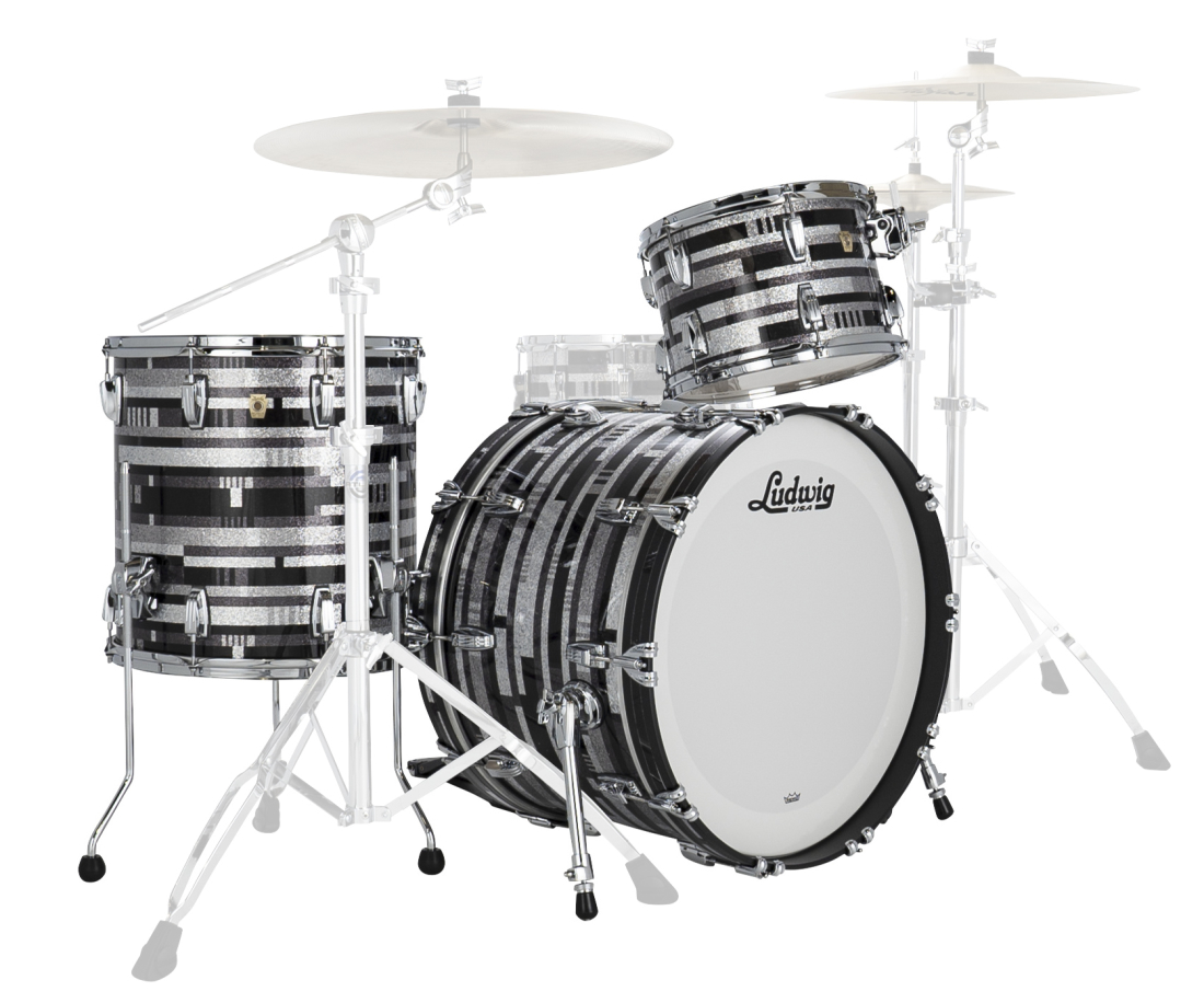 Classic Maple Fab 22 3-Piece Shell Pack (22,13,16) - Digital Sparkle