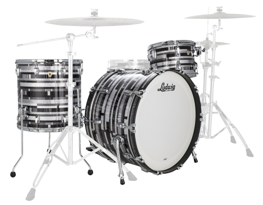Ludwig Drums - Classic Maple Pro Beat 3-Piece Shell Pack (24,13,16) - Digital Sparkle