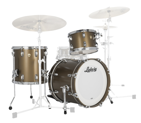 Ludwig Drums - Classic Maple Jazzette 3-Piece Shell Pack (18,12,14) - Vintage Bronze