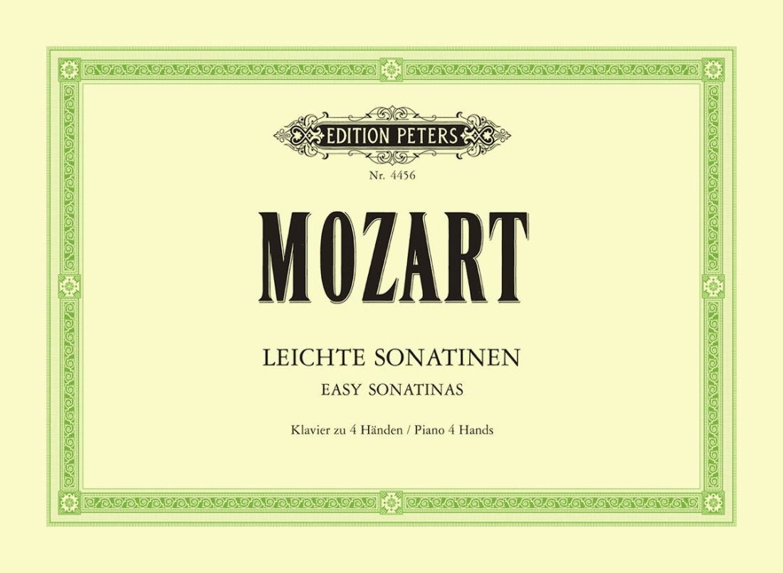 Easy Sonatinas For Piano Duet - Mozart/Herrmann - Piano Duet (1 Piano, 4 Hands) - Book