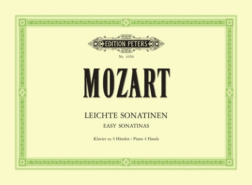 C.F. Peters Corporation - Easy Sonatinas For Piano Duet - Mozart/Herrmann - Piano Duet (1 Piano, 4 Hands) - Book