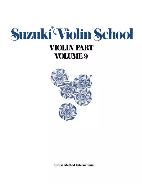 Suzuki Violin School, Volume 9 (International Edition) - Suzuki - Violin - Book