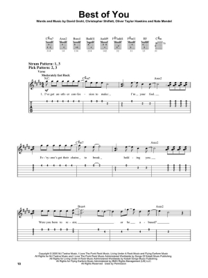 Foo Fighters: Easy Guitar with Notes & Tab - Easy Guitar TAB - Book
