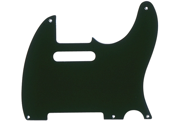 1-Ply Pure Vintage Five-Hole Mount Telecaster Pickguard - Black