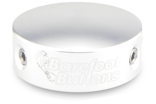 Barefoot Buttons - V1 Big Bore Replacement Footswitch Button - Silver