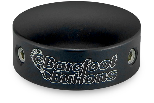 Barefoot Buttons - V1 Big Bore Replacement Footswitch Button - Black