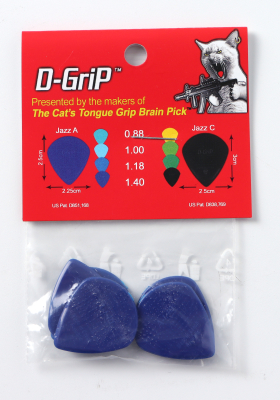Cats Tongue - D-Grip A 1.40 Guitar Picks - 5 Pack